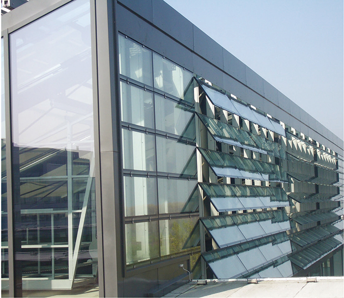 SS-WP waterproof sun louver system application